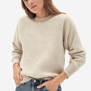 Everlane ReNew Fleece Raglan Sweatshirt Oat